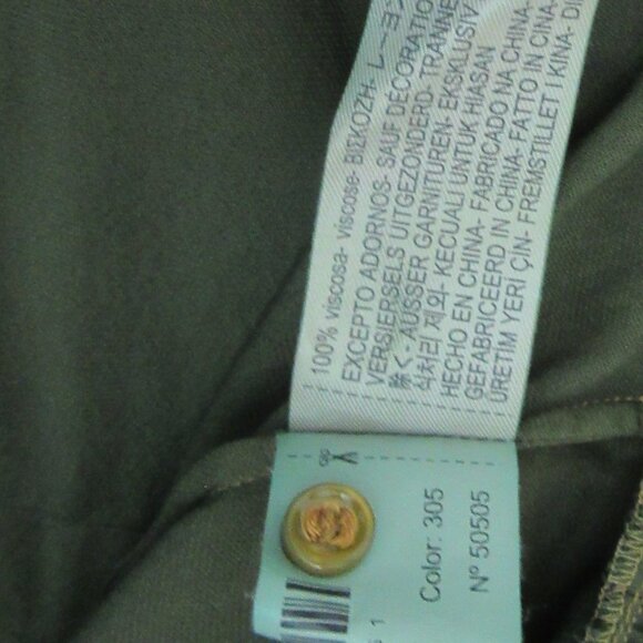 Massimo Dutti Blouse - Forest Green - Viscose - Size US 4 - Picture 9 of 10